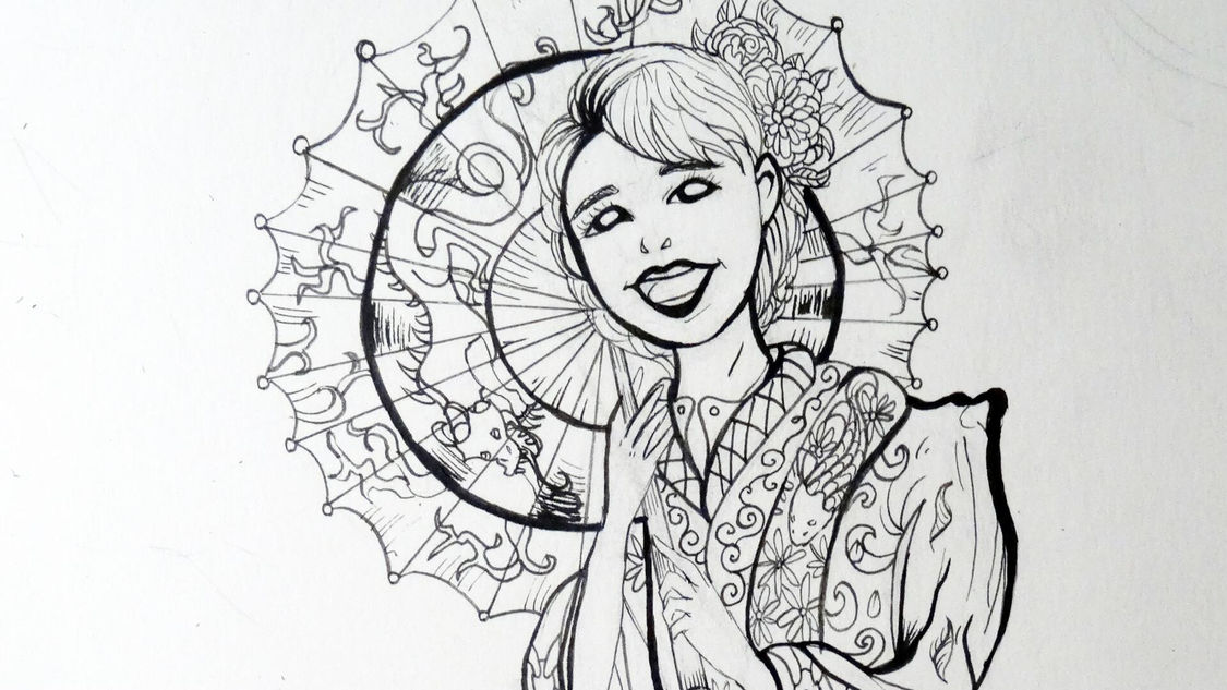 WIP "Spring in Japan": Speed-Inking